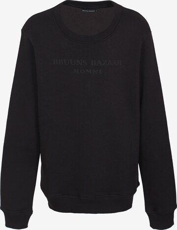 Bruuns Bazaar Kids Sweatshirt 'Erik-Emil' i svart: framsida