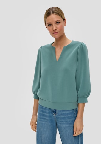 s.Oliver Sweatshirt i blå: framsida