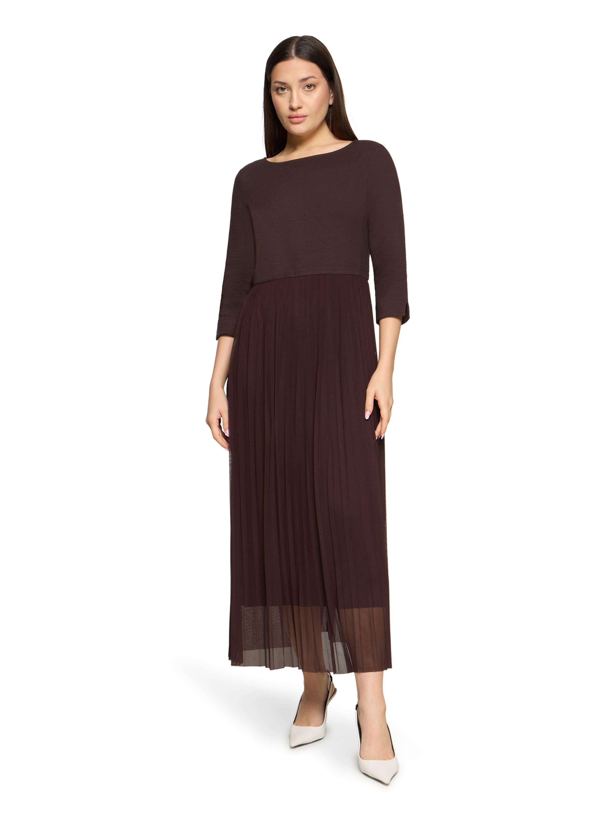 Robe Betty Barclay en marron : devant