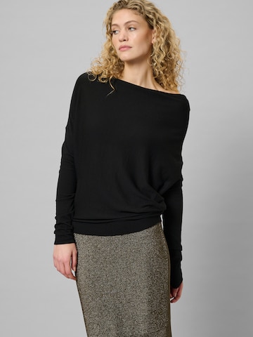 My Essential Wardrobe Pullover 'Polly' in Schwarz: Vorderseite