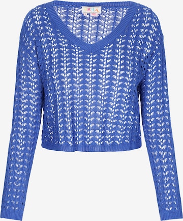 Pull-over 'Boho' IZIA en bleu : devant