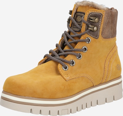 Dockers by Gerli Botines con cordones en marrón / amarillo, Vista del producto