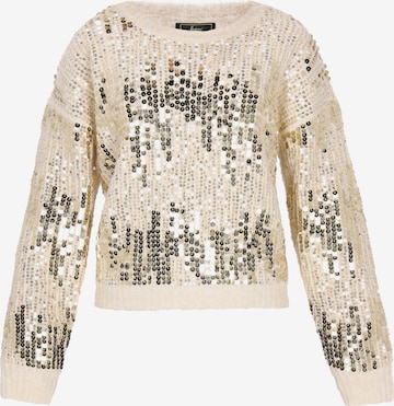 faina - Pullover em branco: frente