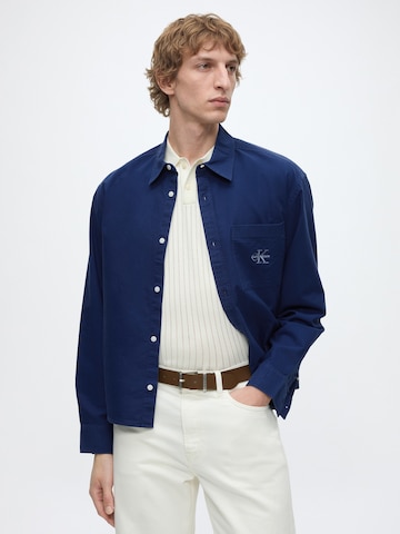 Calvin Klein Jeans Regular Fit Skjorte '90s' i blå
