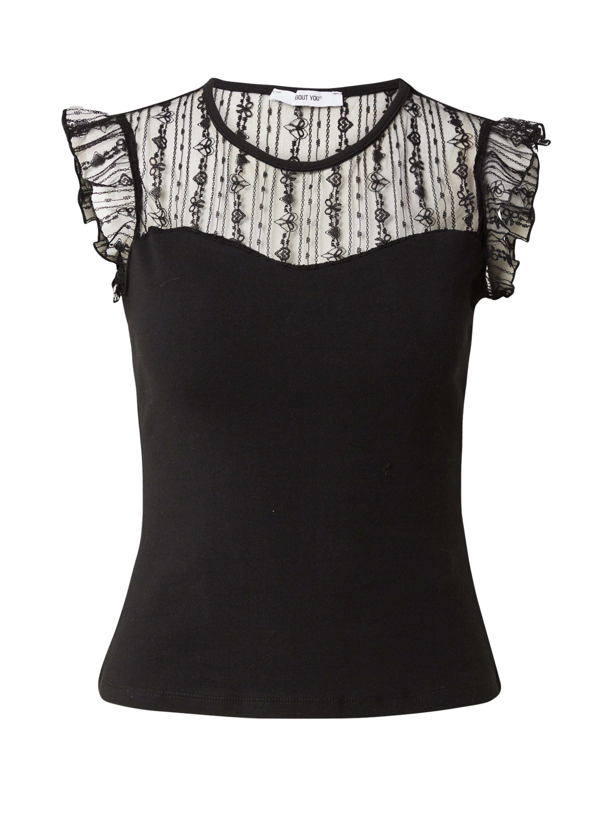 juoda ABOUT YOU Palaidinė be rankovių 'Nuria': priekis