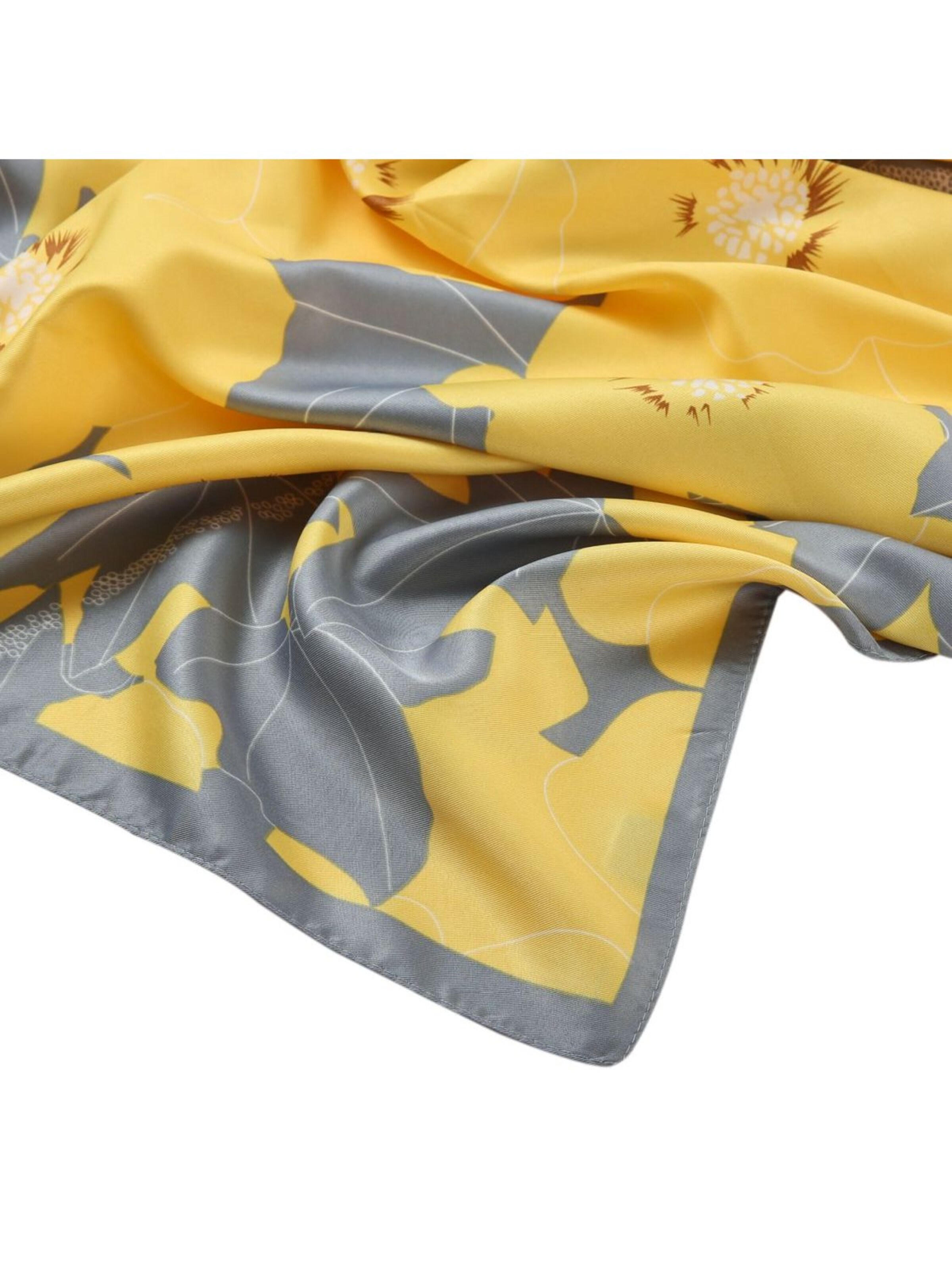 Sciarpa 'Bigpetale Zoé' di alberto cabale in giallo