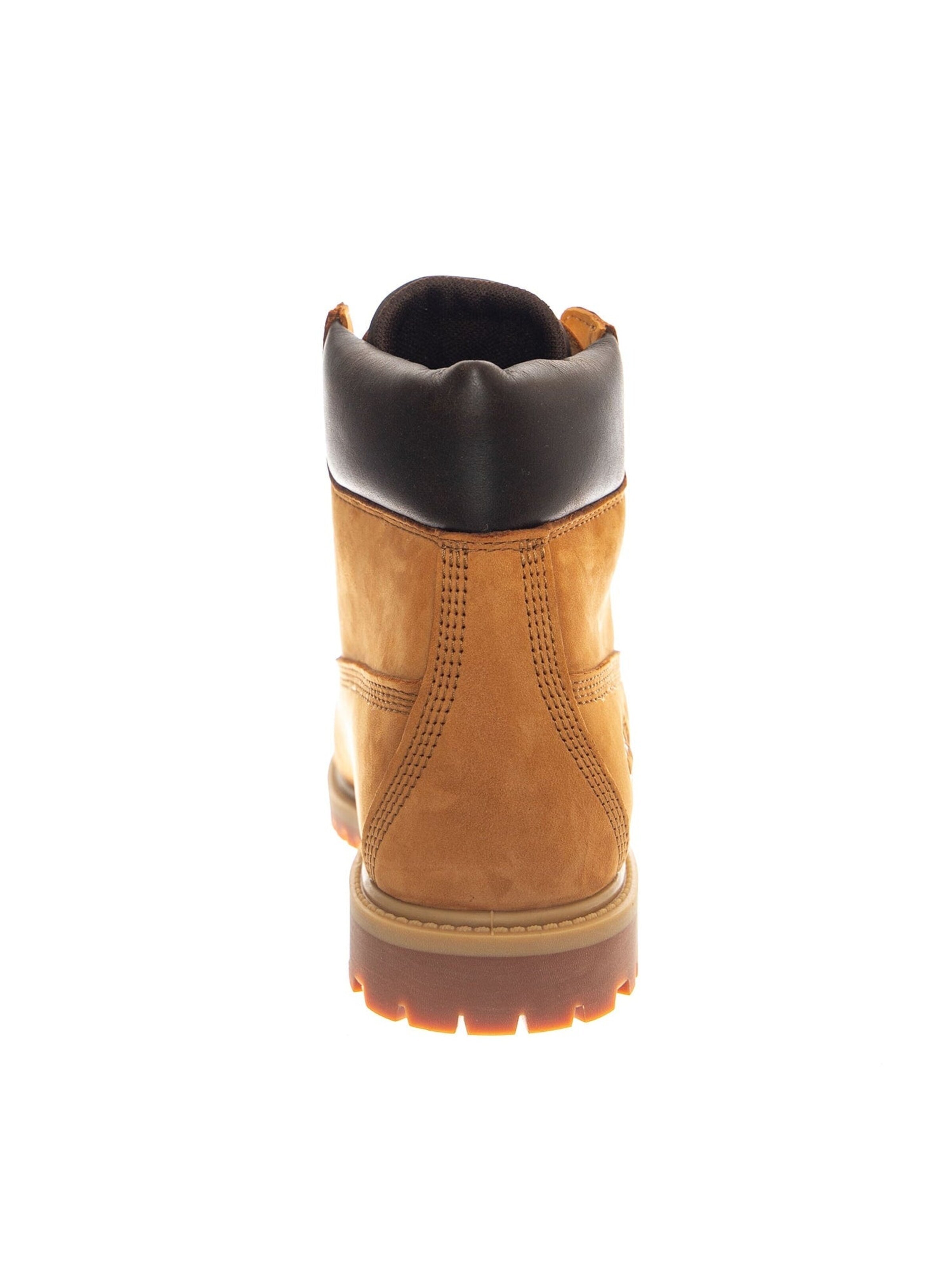TIMBERLAND Snørestøvler 'Premium 6 In Boot Wheat Nubuck' i brun