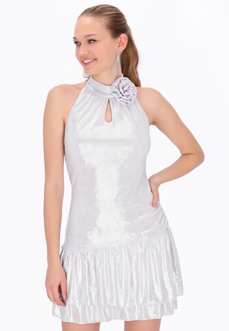 myMo at night Jurk 'Party' in Wit: voorkant
