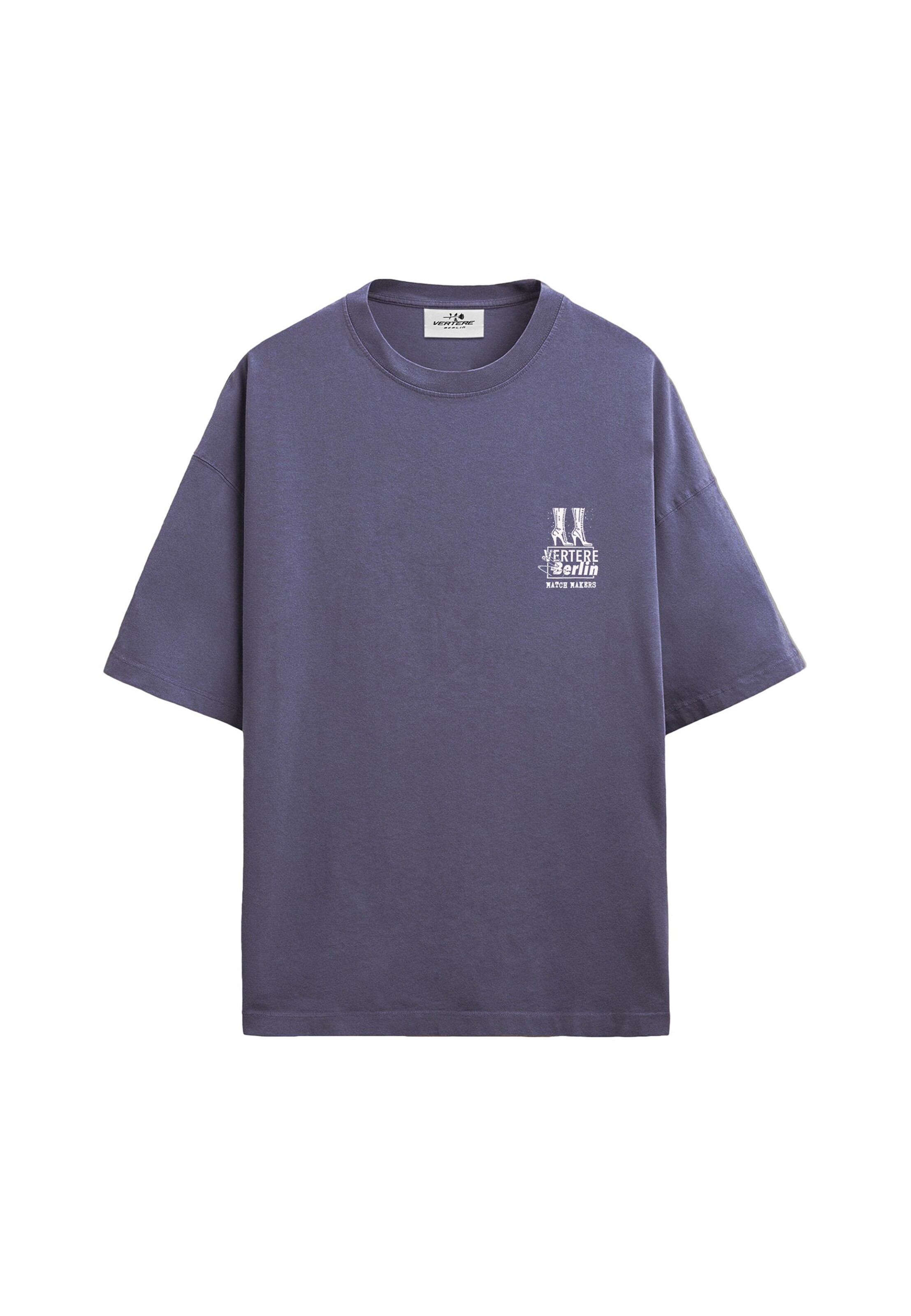 T-Shirt 'Troubles' Vertere Berlin en violet : devant