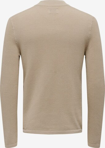 Pull-over 'PANTER' Only & Sons en beige