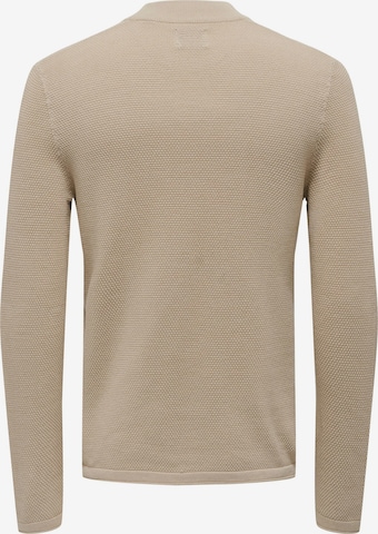 Only & Sons Sweater 'PANTER' in Beige