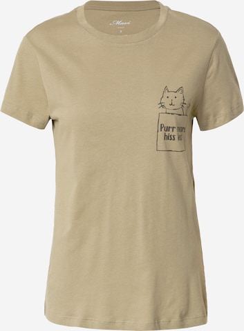 zaļš Mavi T-Krekls 'CAT': no priekšpuses