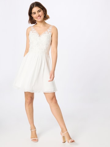 Robe de cocktail Laona en blanc