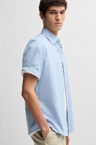 BOSS Regular Fit Hemd 'Rash_2_M' in Blau