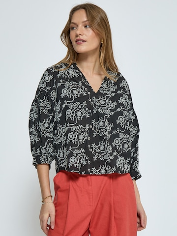 Camicia da donna 'Tiffany' di Peppercorn in nero: frontale