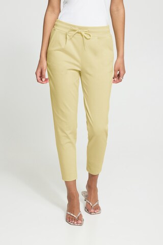 ICHI Regular Pants ' IHKate ' in Yellow: front