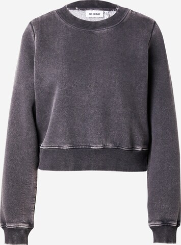 WEEKDAY Sweatshirt i grå: forside