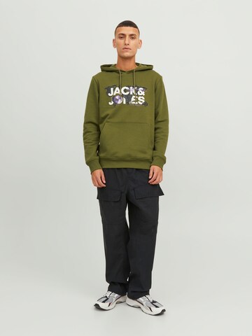 JACK & JONES Sweatshirt 'Dust' i grøn