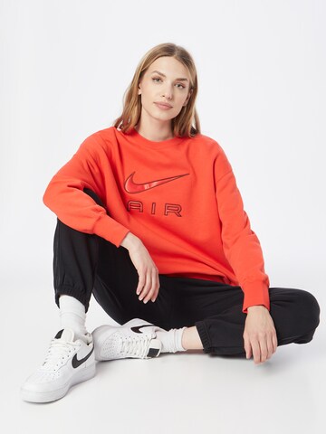 Bluză de molton 'Air' de la Nike Sportswear pe roșu