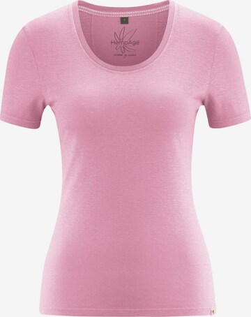 HempAge T-Shirt ' T-Shirt Jersey ' in Pink: predná strana