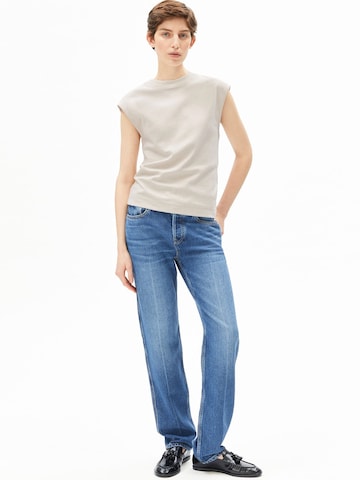 ARMEDANGELS Top 'Un-Wasted' in Beige: front