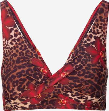 LingaDore Triangel Bikinitop in Bruin: voorkant