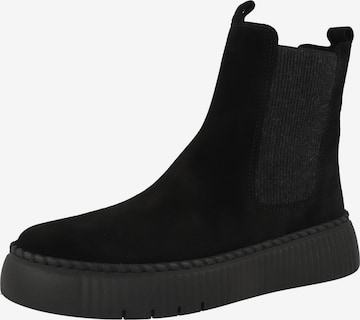 Ghete chelsea '73.540' de la GABOR pe negru: față