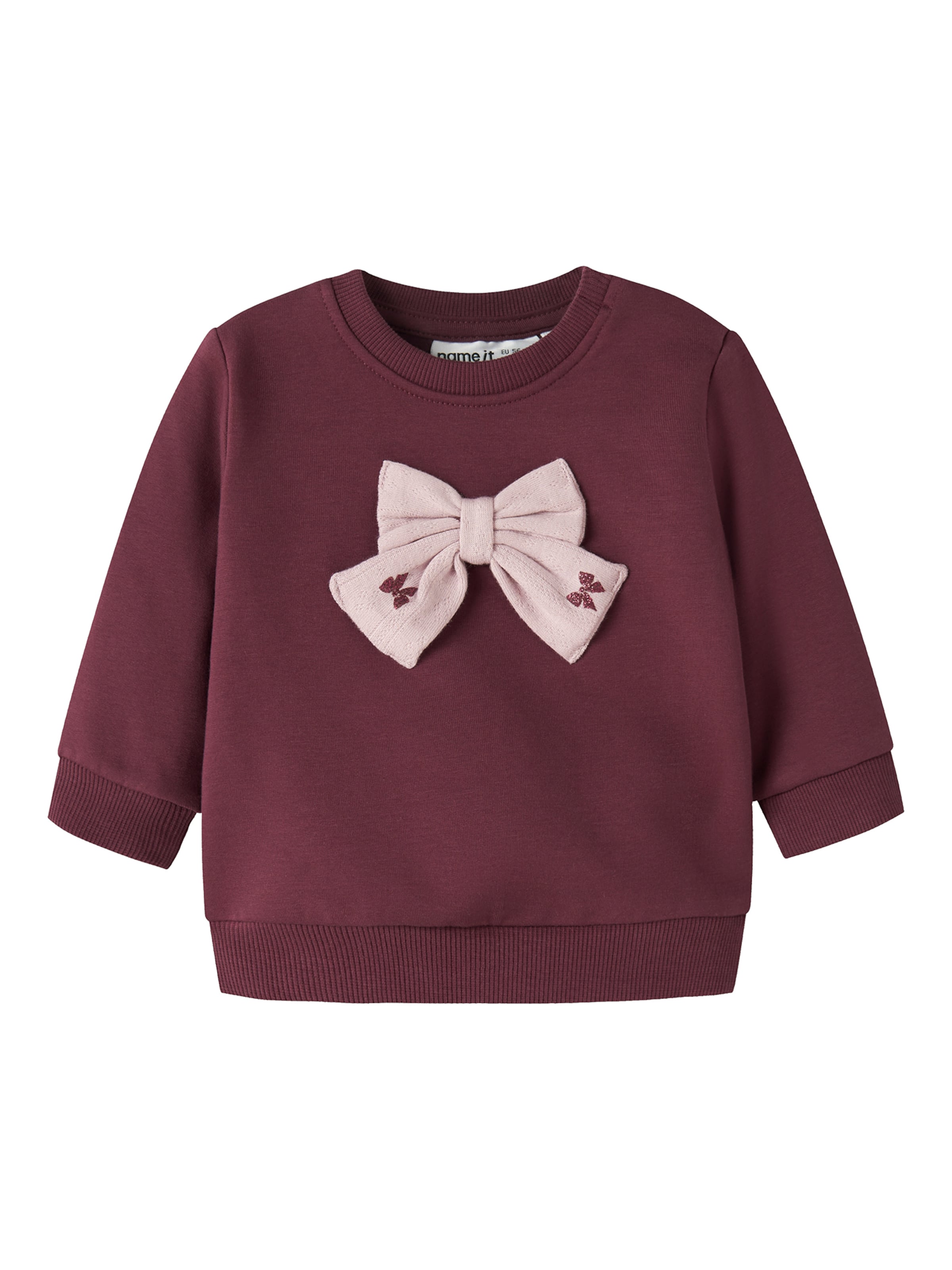 NAME IT Свитшот 'NBFROWANE' в Красный: спереди