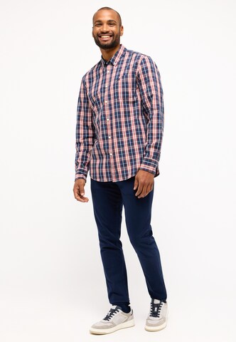 MUSTANG Regular fit Button Up Shirt in Blue