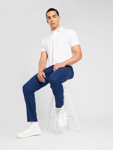 Springfield Poloshirt 'RECONSIDER' in Weiß