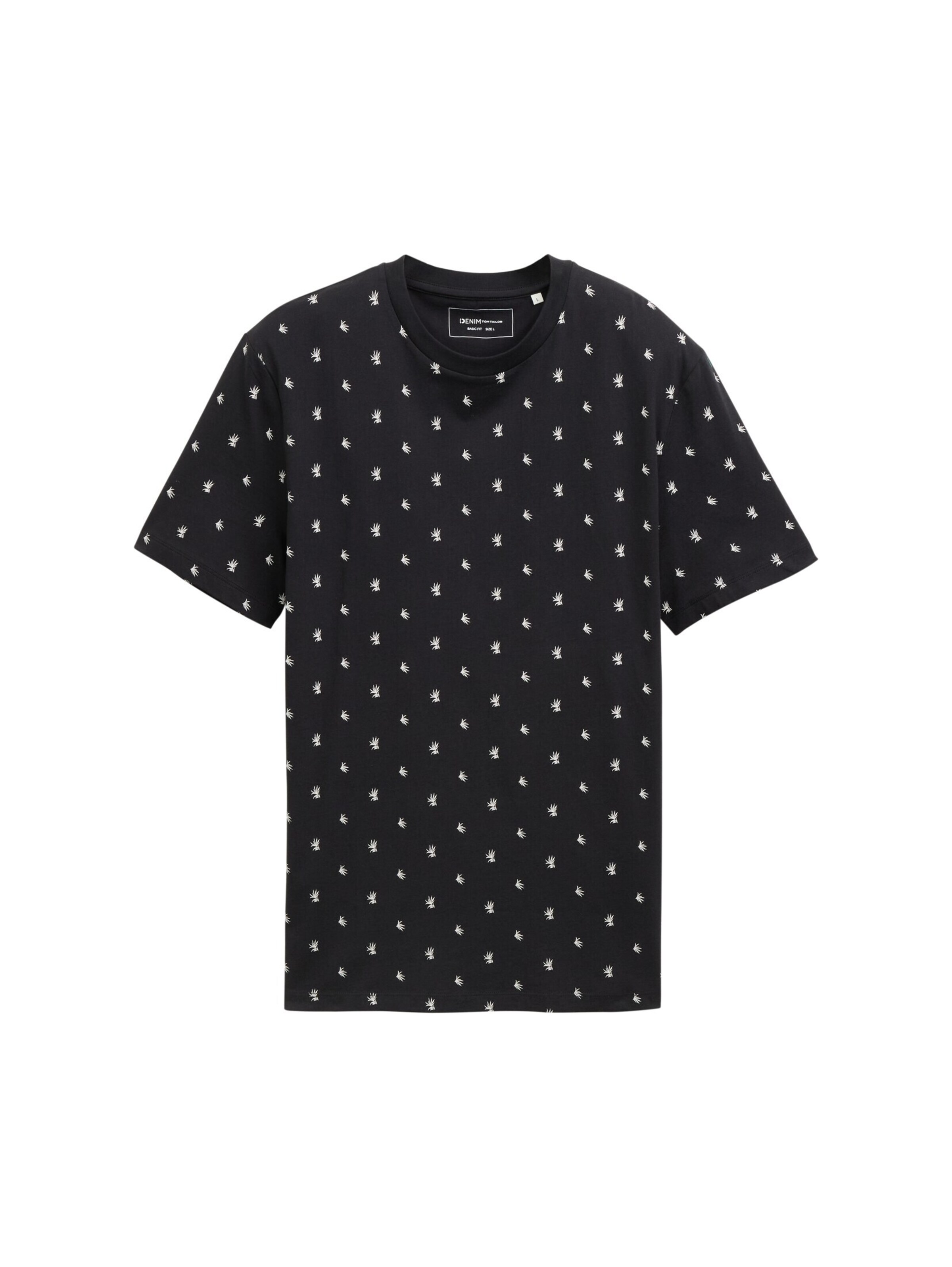 TOM TAILOR DENIM T-Shirt in Schwarz: Vorderseite