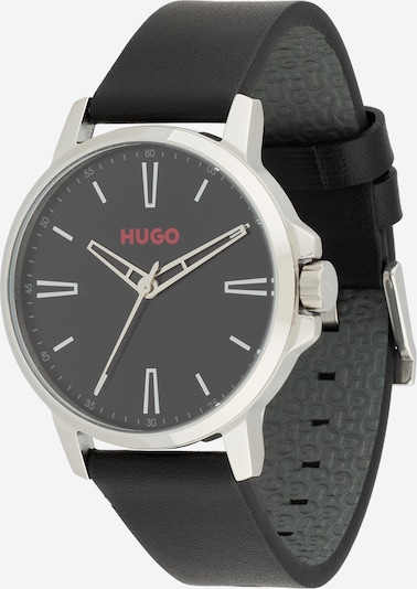 Analoginis (įprasto dizaino) laikrodis 'Smooth' iš HUGO, spalva – raudona / juoda / sidabrinė, Prekių apžvalga