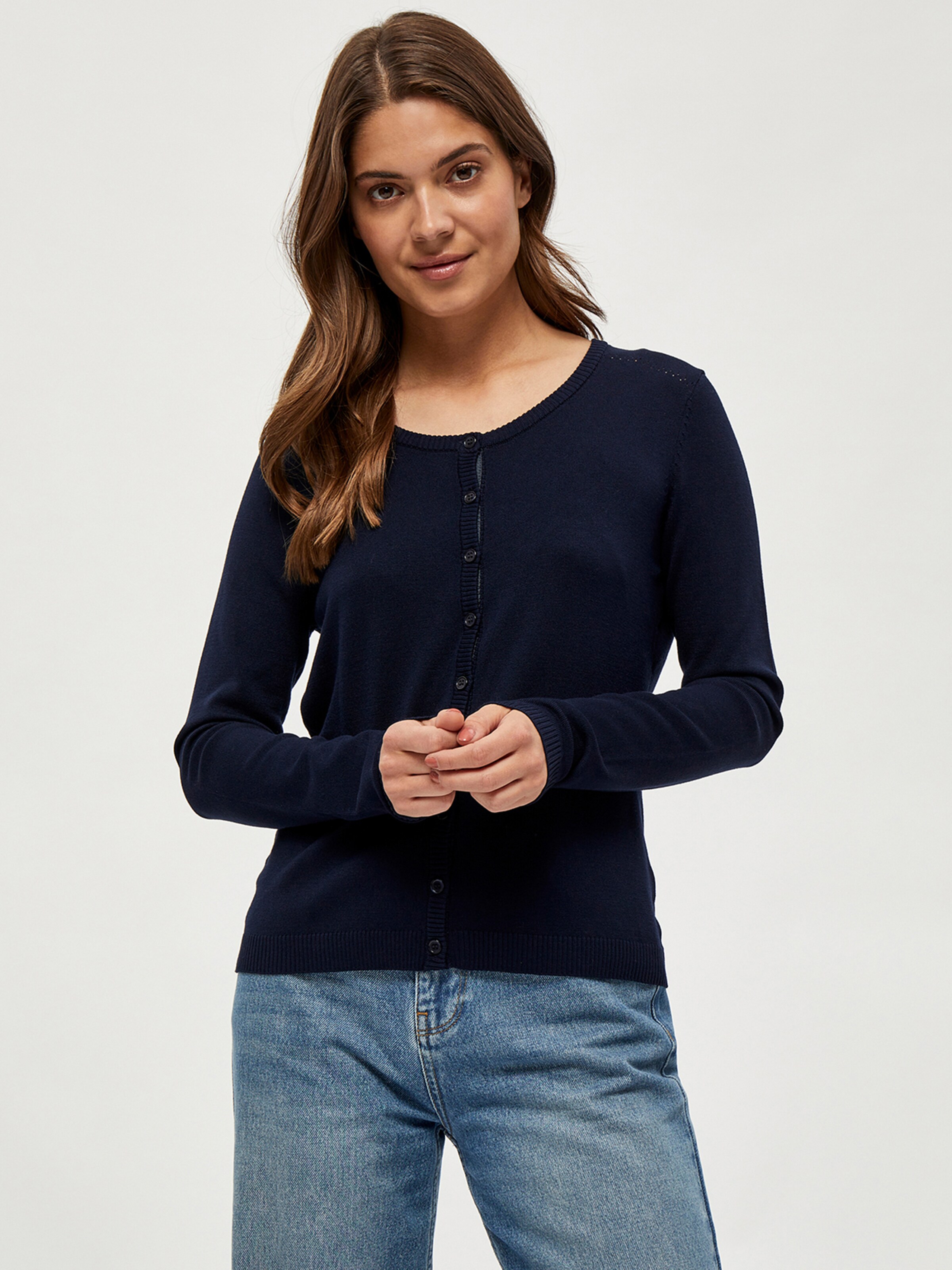minus Knit Cardigan 'New Laura' in Blue