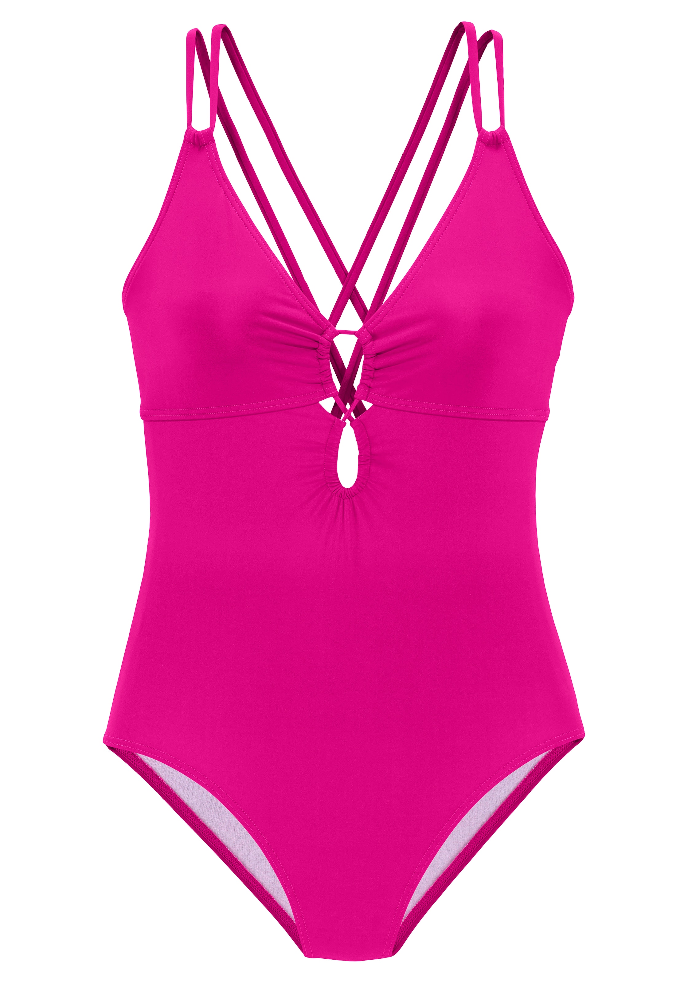 Bustier Maillot de bain s.Oliver en rose : devant