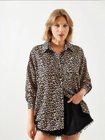 Bianco Lucci Blouse in Beige