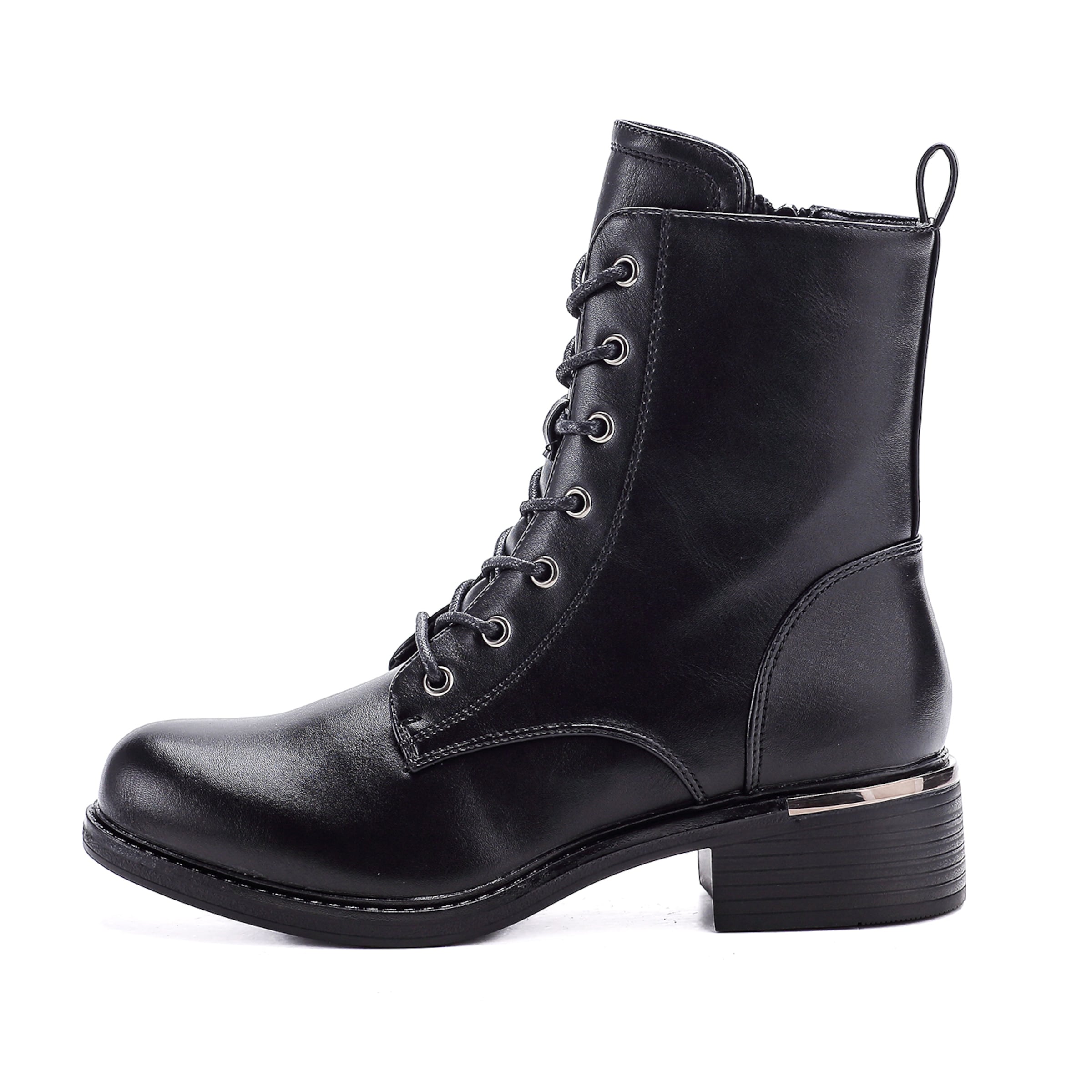 Elara Snørestøvletter i sort