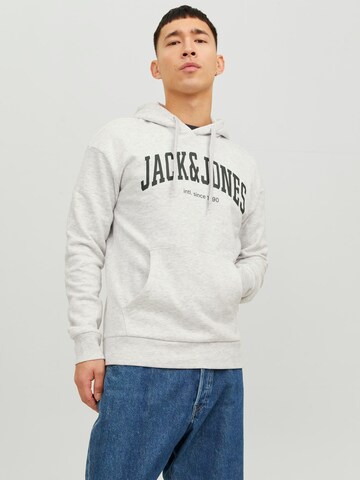 JACK & JONES Sweatshirt 'JJEJosh' i hvid: forside