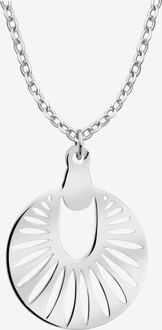 Sofia Milani Kette 'Sun Flower Circle' in Silber: Vorderseite