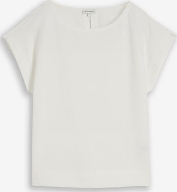 T-shirt TOM TAILOR en blanc : devant