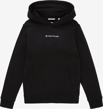 TOM TAILOR Sweatshirt in Black: front