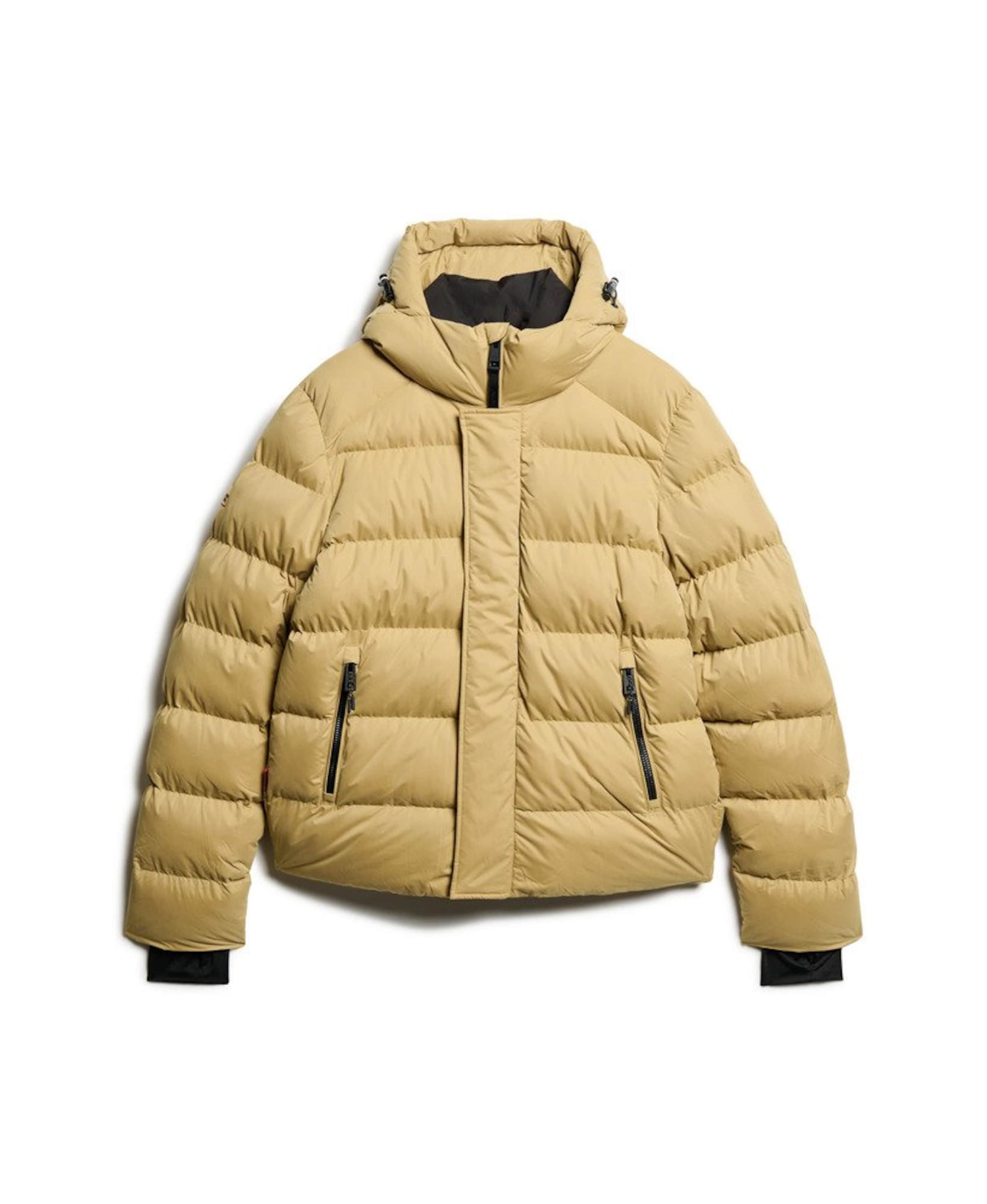 Superdry Winterjas in Geel: voorkant