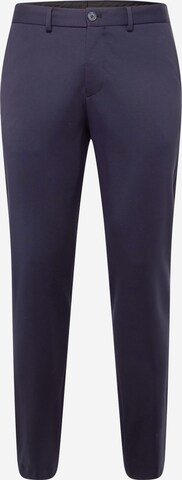 Coupe slim Pantalon chino 'Delon' SELECTED HOMME en bleu : devant