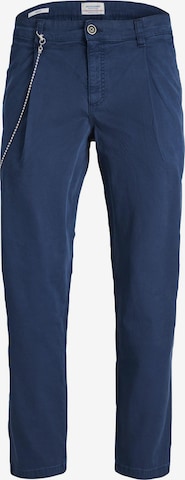 JACK & JONES Regular Pleat-front trousers 'FREDDIE' in Blue: front