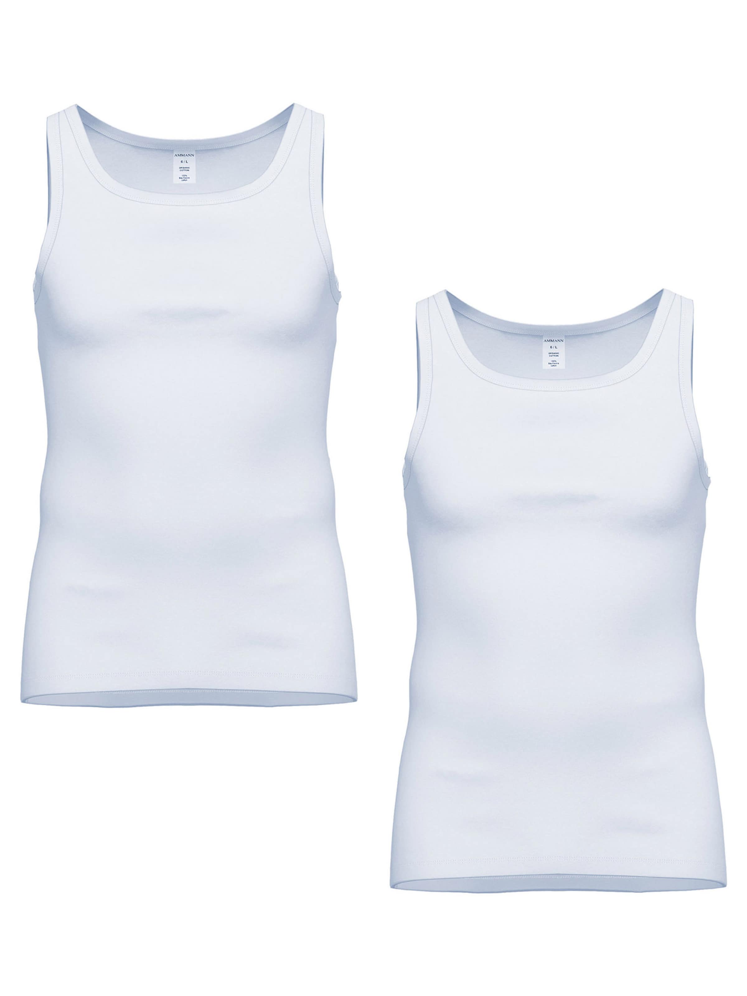 Maillot de corps ' 181 Feinripp ' Ammann en blanc : devant