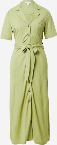 Robe-chemise Warehouse en vert : devant