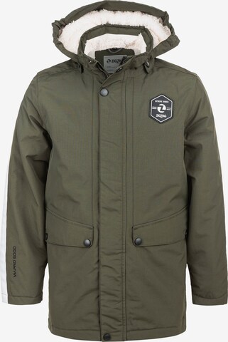 ZigZag Performance Jacket 'Disco' in Green: front