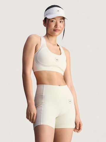 ADIDAS BY STELLA MCCARTNEY Bralette Sports bra 'Power Impact' in White: front