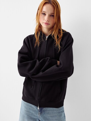 Giacca di felpa di Bershka in nero