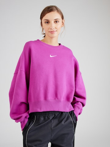 Sweat-shirt 'PHOENIX FLEECE' Nike Sportswear en rose : devant