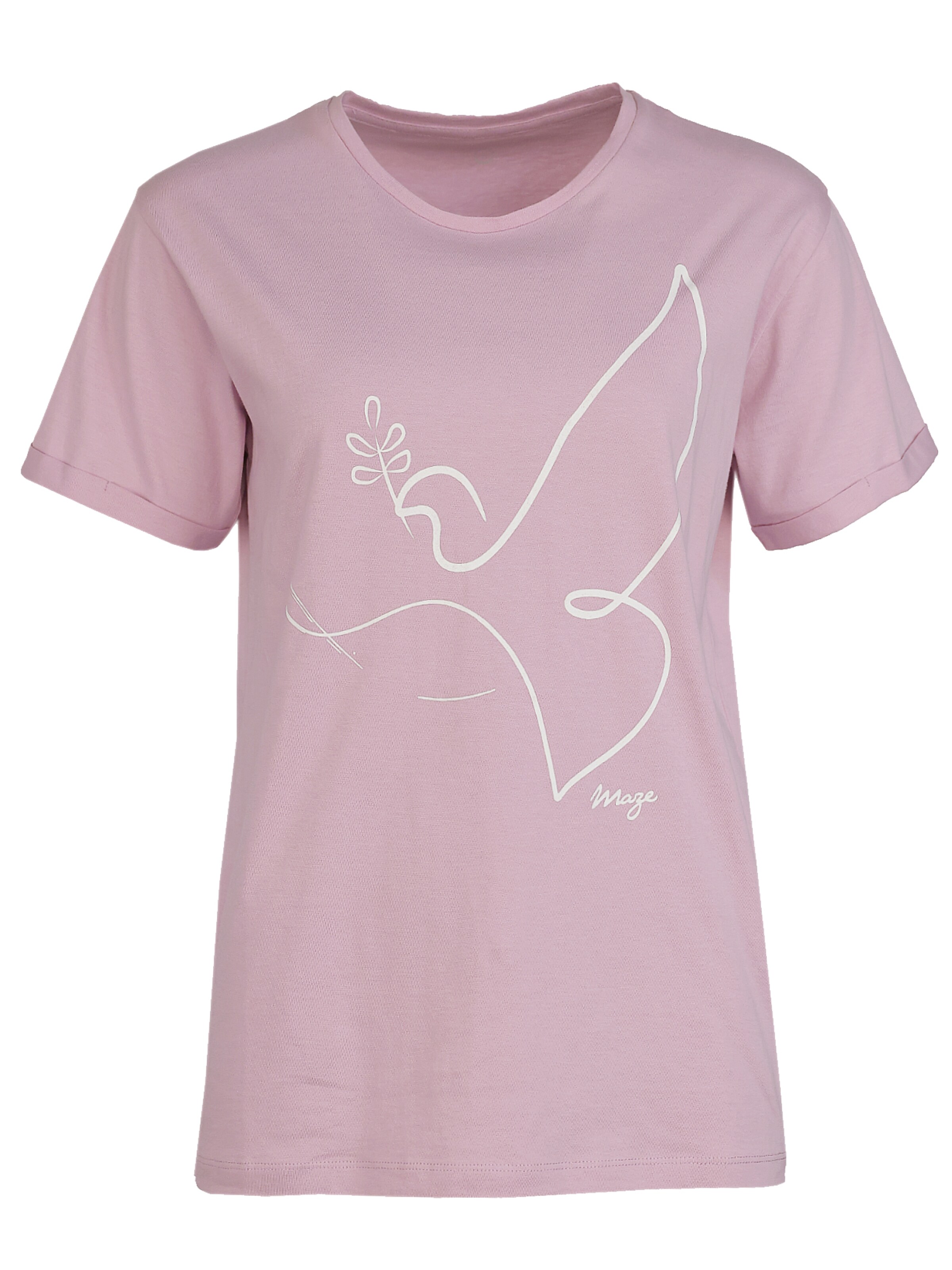 Maze Shirt in Lila: Vorderseite